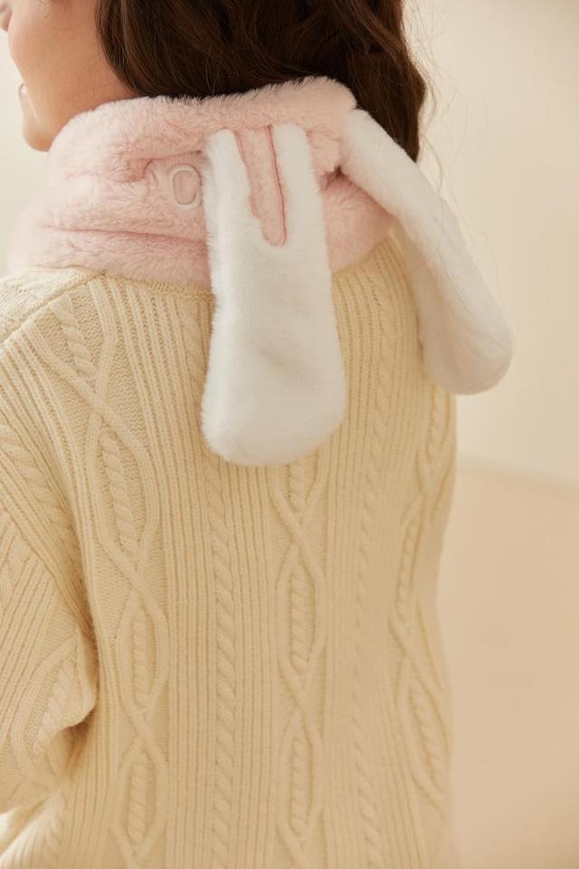 软糯糯卡通毛绒围巾！防寒保暖，可爱晕了.