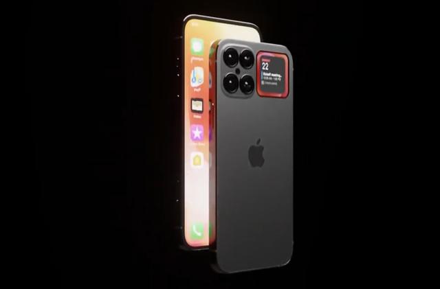 iPhone14概念机，2英寸副屏+四摄+无刘海，MagSafe取代有线充电