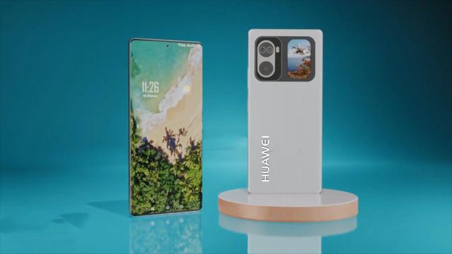 华为P60Pro渲染图：双环三镜头+1寸副屏，3纳米麒麟9010最诱人