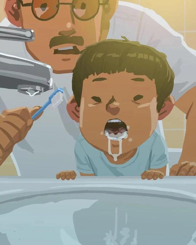 会画画的爸爸，太暖了