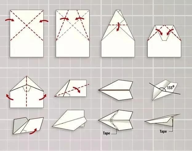 10种经典纸飞机的折法(儿童简易折纸飞机)