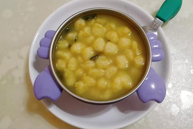 宝宝辅食日记-鲜虾丸子海带汤