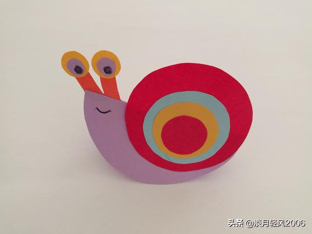 两根纸条编织蜗牛(纸条蜗牛手工制作)