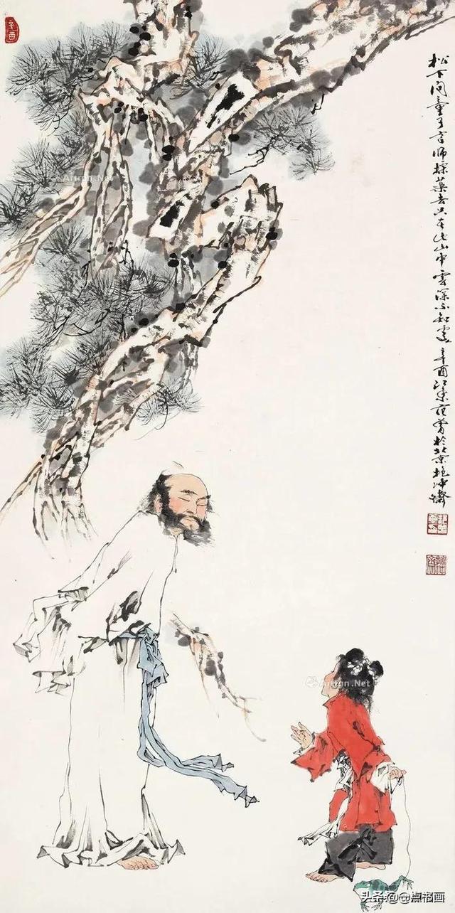 松下问童子全诗（松下问童子绘画）