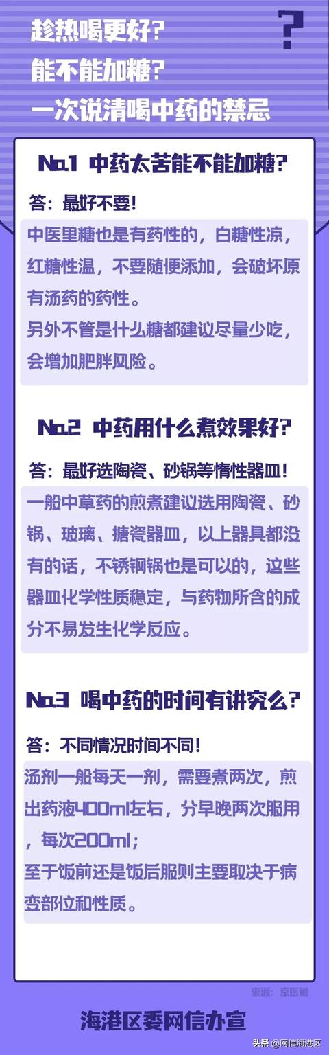 【辟谣】图解 | 趁热喝更好？能不能加糖？一次说清喝中药的禁忌