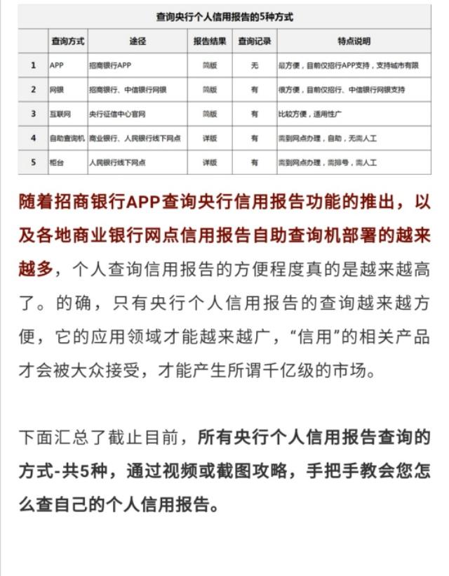 怎么查看央行征信报告