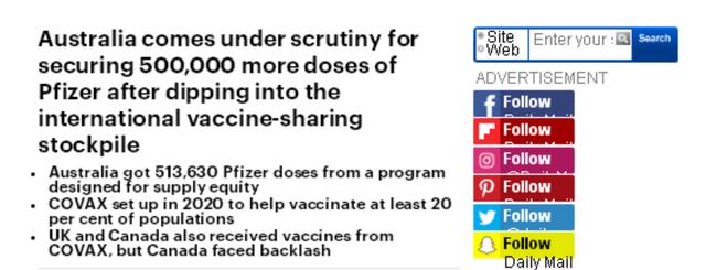 抢贫困国疫苗份额？澳洲通过世卫项目获额外50万剂辉瑞引争议
