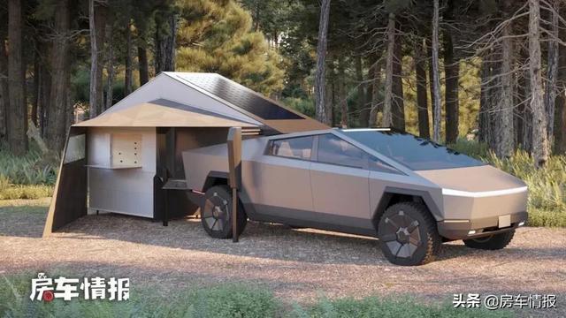 特斯拉又出“幺蛾子”！这次弄了个房车，造型科幻居住面积6.6平