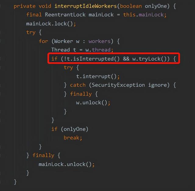 面试官：你给我说一下线程池里面的几个锁吧