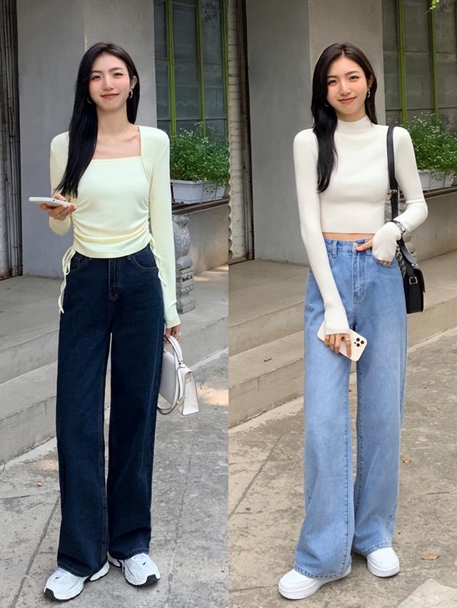 短衣服配什么裤子好看(短上衣高腰裤小个子显高显瘦穿搭)(2)