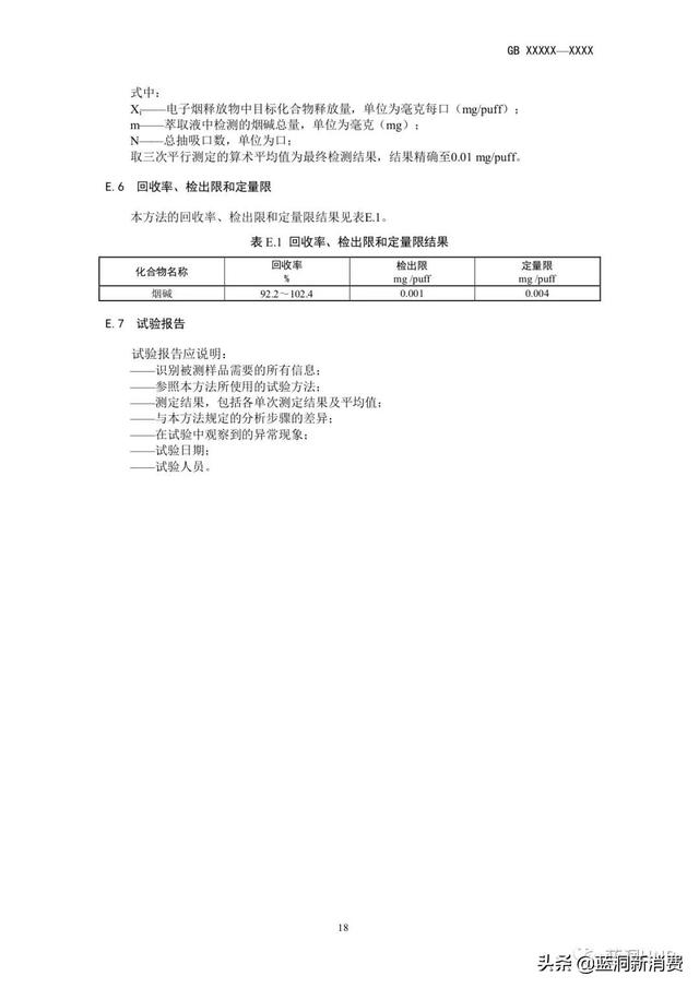 强制性电子烟国标征求意见稿发布：尼古丁含量不高于20mg/g