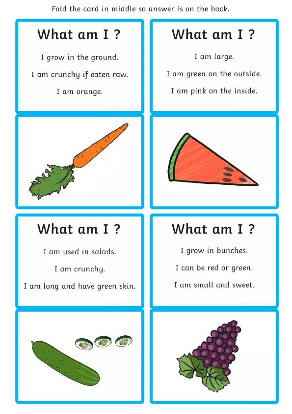 九套超有趣的英语猜谜闪卡What  Am  I，孩子的英语兴趣马上吊起来