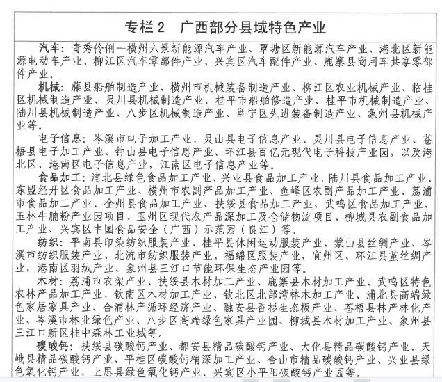 广西将建33个工业产值强县，千亿级4个、500亿级8个、300亿级21个