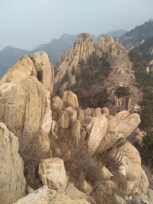 驢行泰山之黃崖山西山梁橫嶺