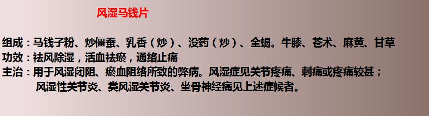 17种用于风湿的中成药！建议收藏