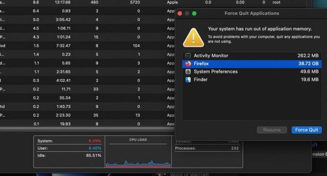 macOS Monterey出现“内存泄漏”错误：长时间运行并消耗大量内存