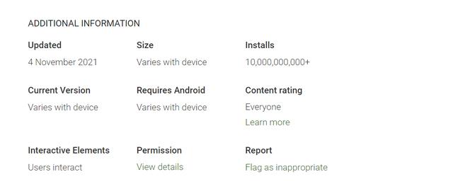 Google Maps达成Play Store下载量100亿次里程碑