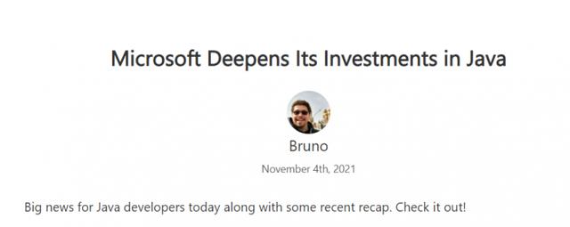 微软加入JCP咨询机构 将参与社区制定Java规范