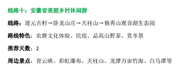 有美景有美食！安徽發布18條冬季休閑農業和鄉村旅行精品路線