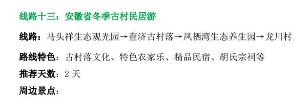 有美景有美食！安徽發布18條冬季休閑農業和鄉村旅行精品路線