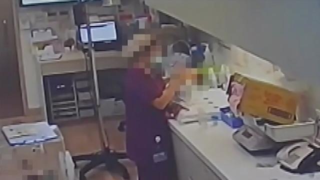 5天大男婴呛奶恐失明 家长质疑护理师喂奶姿势不对 院方：孩子有病