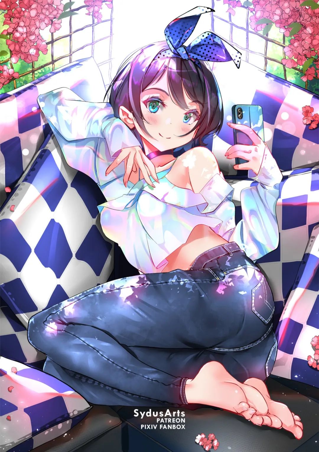 8月21日，日推P站二次元美图！短裙少女的绝对领域太吸引人眼球了_图片 No.3