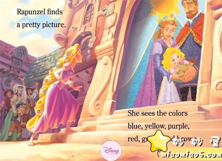 【双语绘本】迪士尼公主- 长发公主乐佩:色彩的王国 Tangled Kingdom of Color 带精美插画 完整版图片 No.13