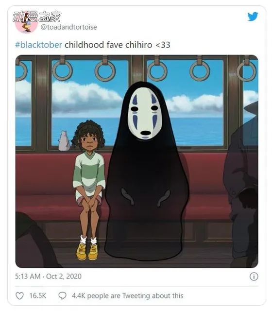 日本动画角色黑人化的“blacktober”标签流行中_图片 No.3