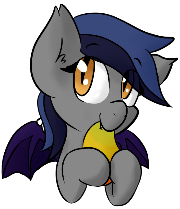 1047677__safe_artist-colon-candel_oc_oc-colon-echo_oc+only_bat+pony_cute_food_mango_pony_simple+background_solo_transparent+background.png