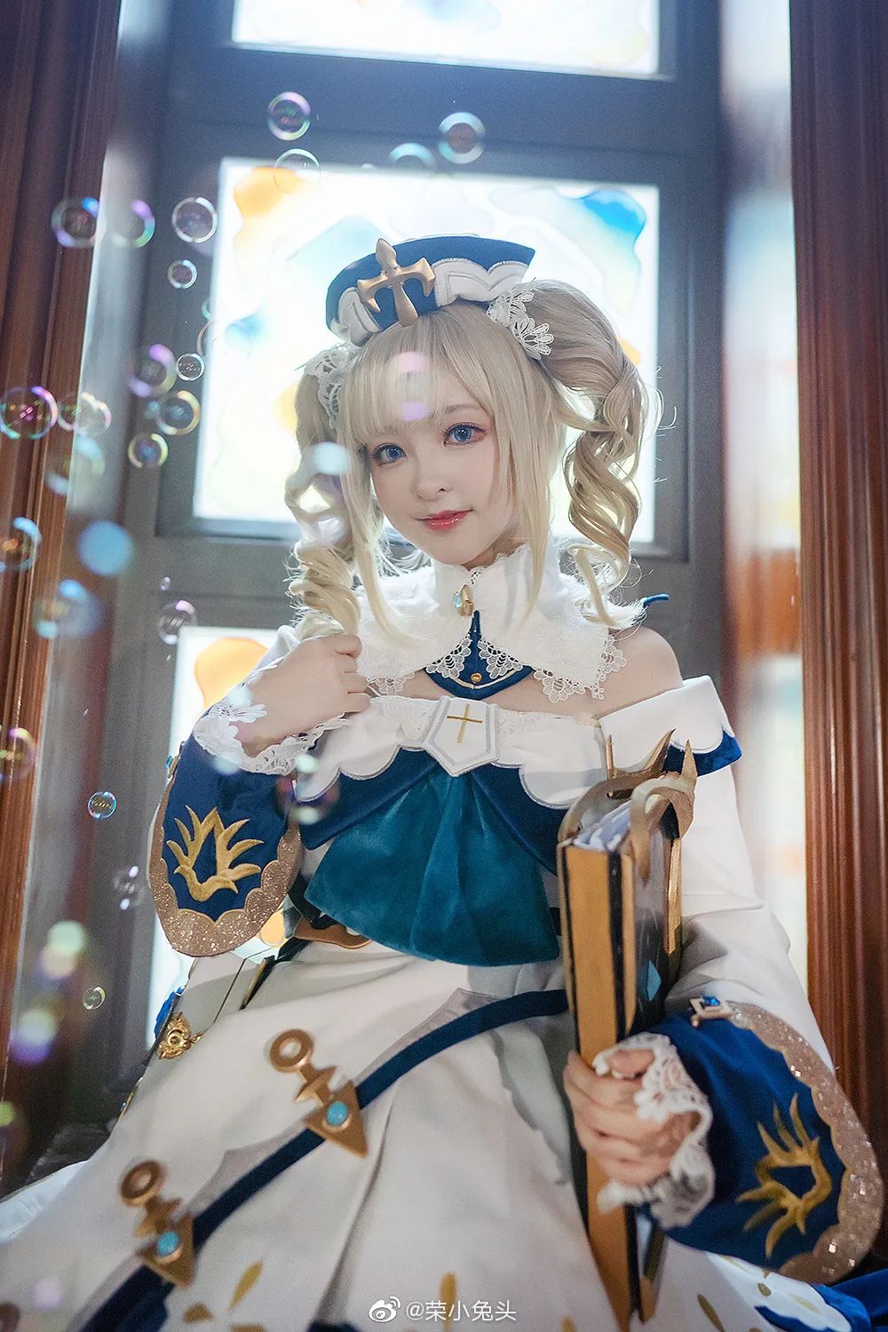 COSPLAY-《原神》芭芭拉(@荣小兔头)_图片 No.2