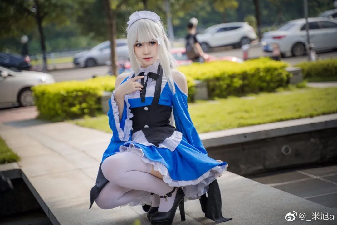 cosplay -《从零开始的异世界生活》爱蜜莉雅（@焖焖碳-），白丝高跟鞋不一样的风采_图片 No.2