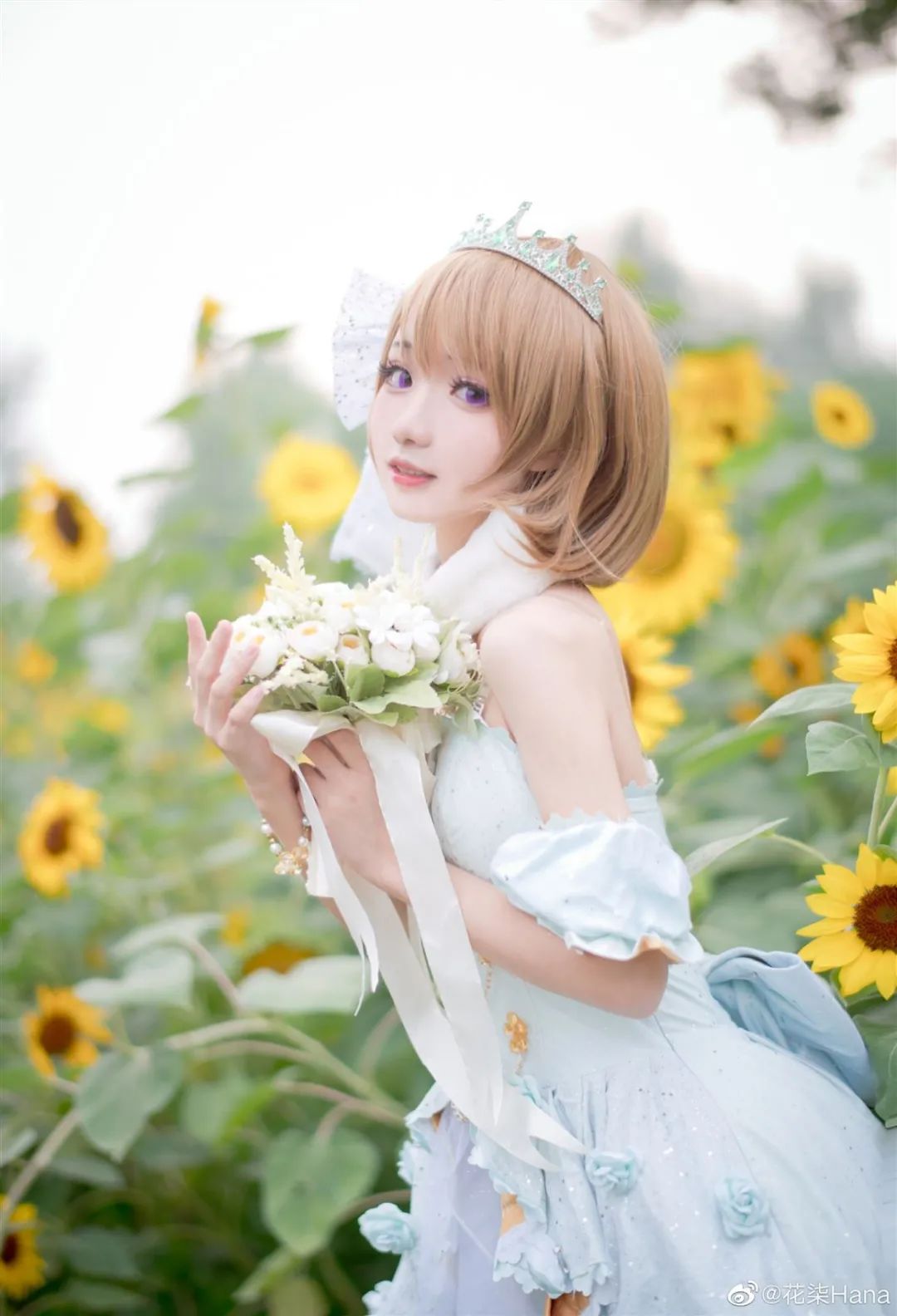 cosplay -《lovelive》小泉花阳(@花柒Hana)，花嫁服女孩美翻了_图片 No.6