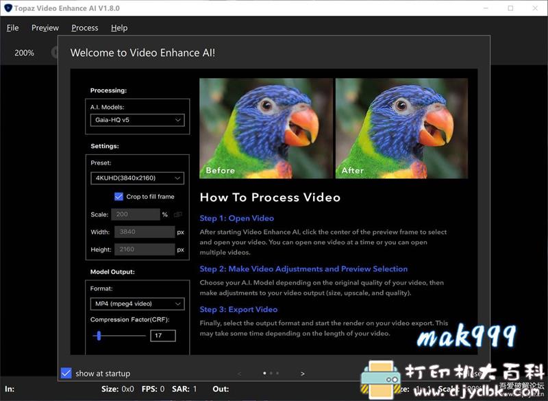 [Windows]Topaz Video Enhance AI 1.8.0 【AI智能视频解像度清晰化转换】 配图 No.1