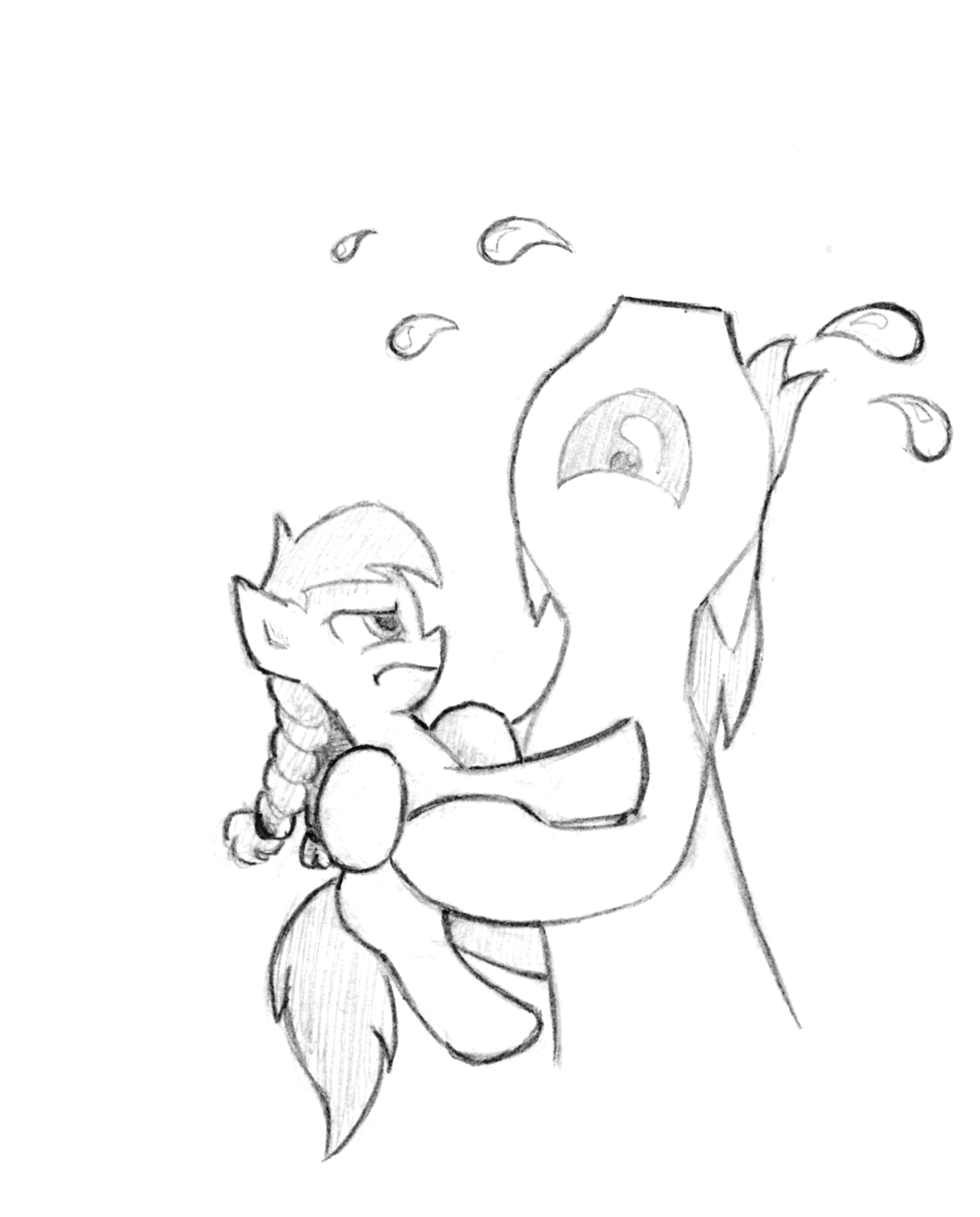 1267667__safe_artist-colon-lalieri_oc_oc-colon-cinnamon+swirl_oc+only_black+and+white_crying_earth+pony_female_filly_frown_grayscale_monochrome_open+mo.png