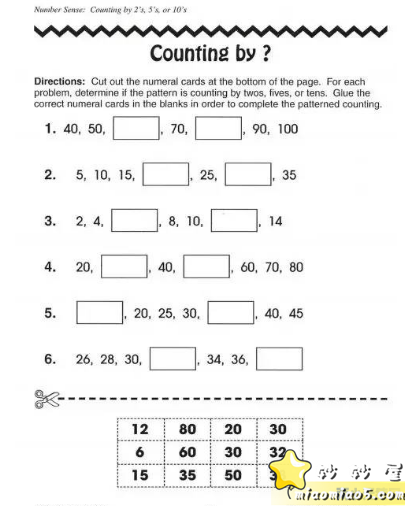 幼儿数学启蒙练习册 Cut&Paste Math G1-3（英文版）PDF图片 No.5