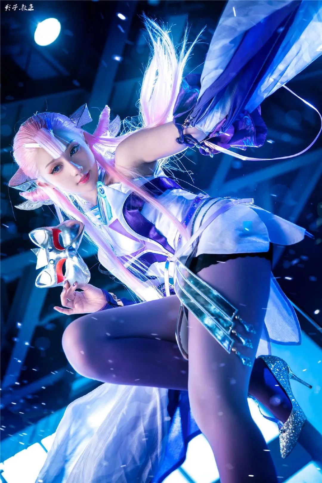 cosplay -《王者荣耀》貂蝉（@如月灰）,粉毛小姐姐魅惑一笑_图片 No.2