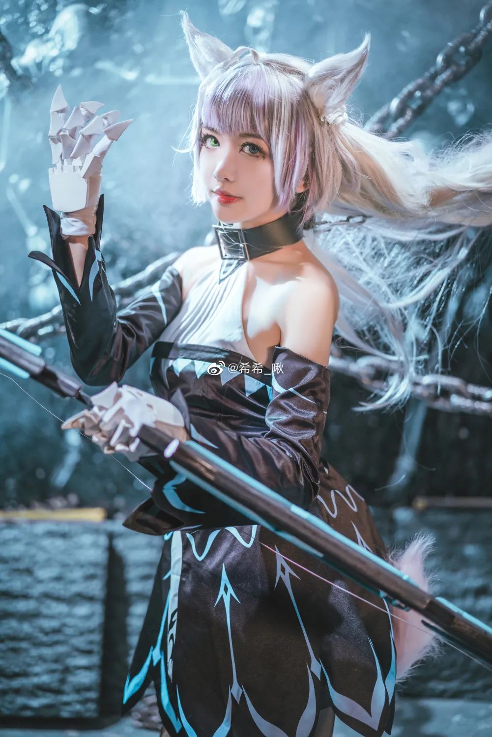 COSPLAY-《Fate/grand order》阿塔兰忒alter(@希希_啾)，银发兽耳娘好棒！_图片 No.7