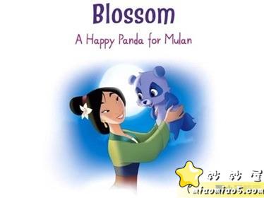 【双语绘本】迪士尼绘本之：蜜宝与木兰公主 Bossom, Mulan’s Panda 带精美插画图片 No.1