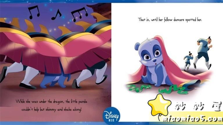 【双语绘本】迪士尼绘本之：蜜宝与木兰公主 Bossom, Mulan’s Panda 带精美插画图片 No.7