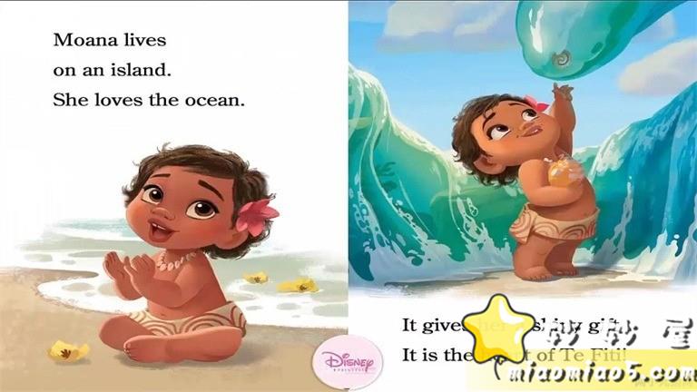 【双语绘本】迪士尼公主系列绘本-美人鱼：莫阿娜寻找道路 Moana Finds the Way 带精美插图图片 No.3