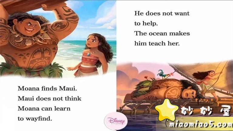 【双语绘本】迪士尼公主系列绘本-美人鱼：莫阿娜寻找道路 Moana Finds the Way 带精美插图图片 No.7