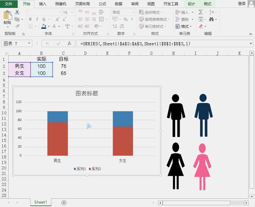 原来，Excel还可以这么做柱形图