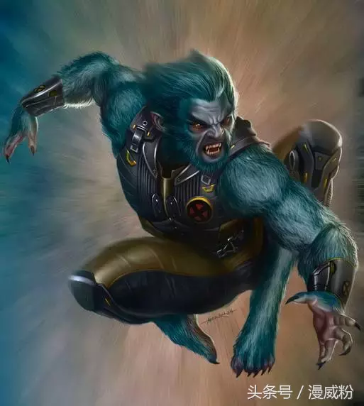 11,野兽这张粉丝设计图真的是脑洞大开了,如果把x战警组合为一个人,还