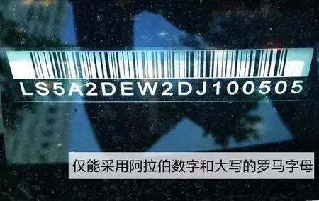 汽车车架号17位识别码字符所代表的意思图解，收藏起来吧