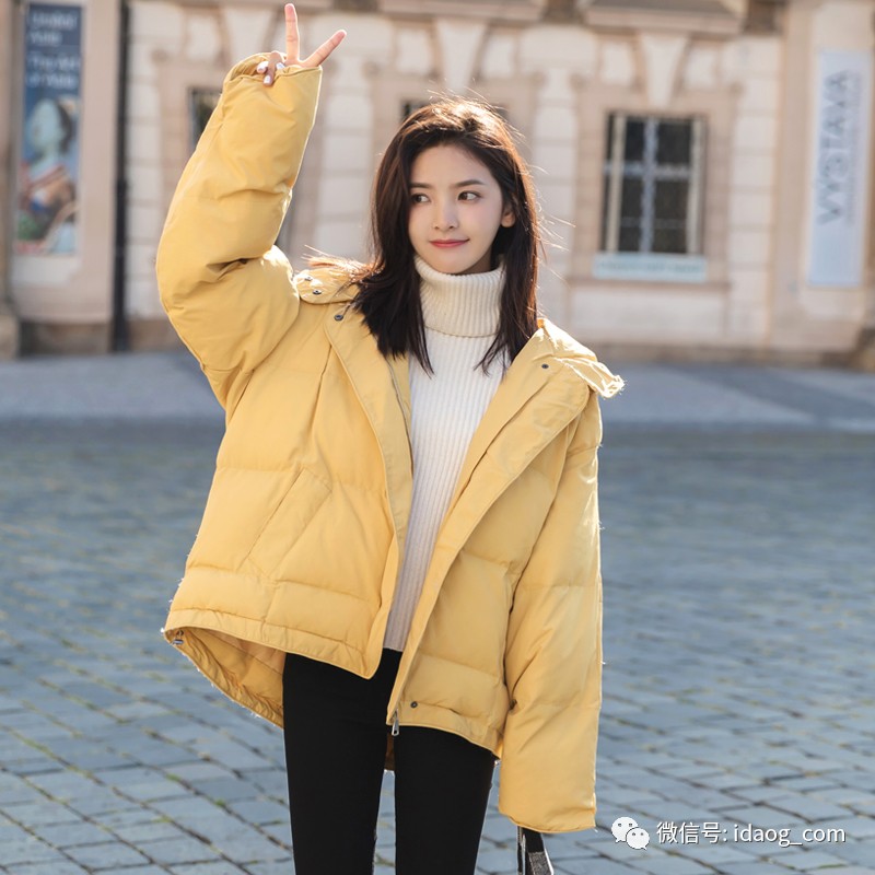 短款原宿风棉服，小个MM穿显瘦又显高！
