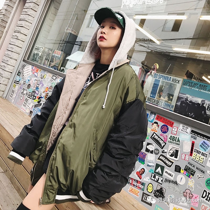 短款原宿风棉服，小个MM穿显瘦又显高！
