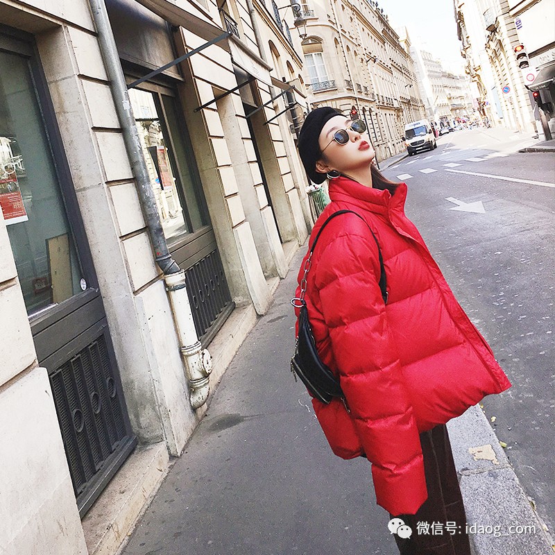 短款原宿风棉服，小个MM穿显瘦又显高！