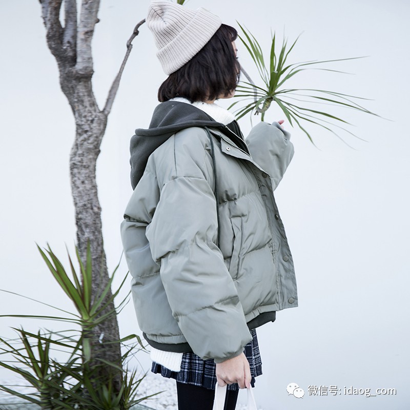 短款原宿风棉服，小个MM穿显瘦又显高！