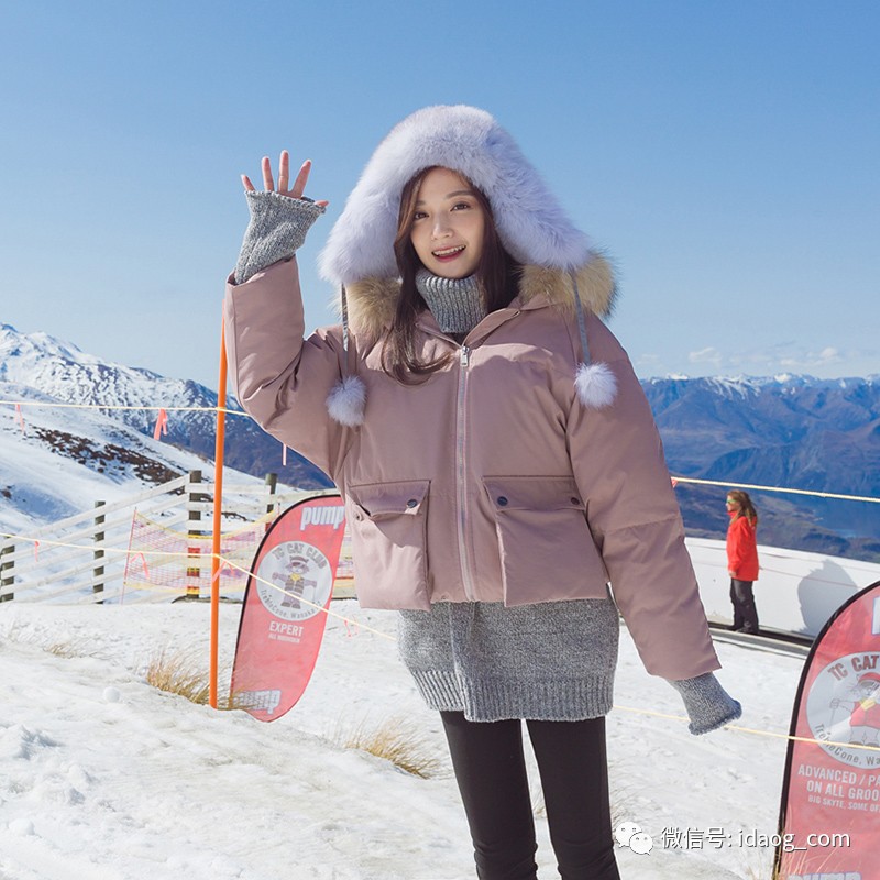 短款原宿风棉服，小个MM穿显瘦又显高！