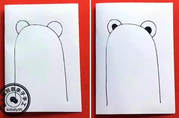 儿童简笔画教程:爱心小熊一步一步画,情人节的表白送给你